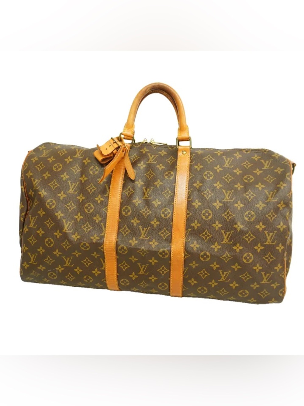 Authentic Louis Vuitton keepall 55 monogram travel unisex bag